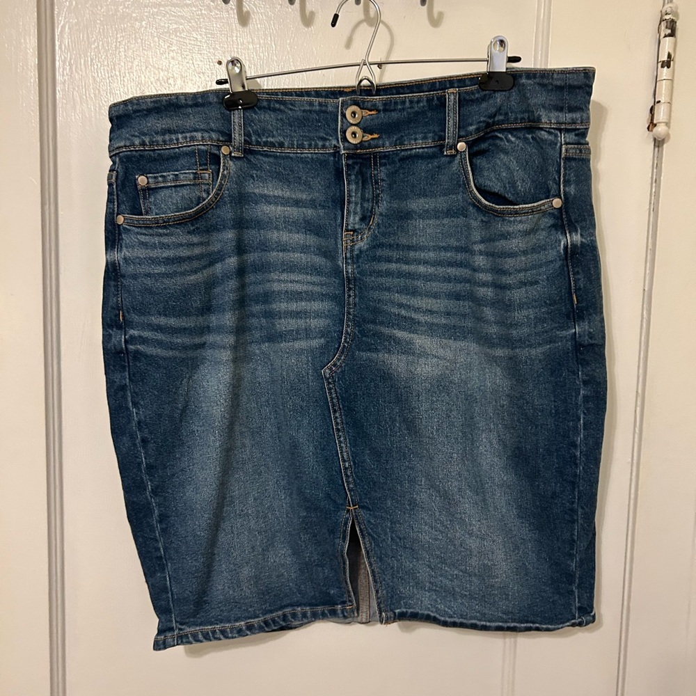 Torrid Blue Denim Pencil Skirt